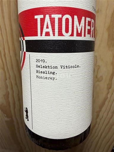 AVA din California Monterey Tatomer Selekiton Viticole 2019