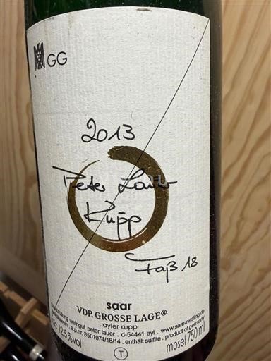 Ahr Peter Lauer Kupp Fass 18 GG 2013