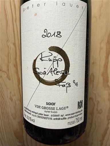 Ahr Peter Lauer Kupp Spätlese Faß 7 2018