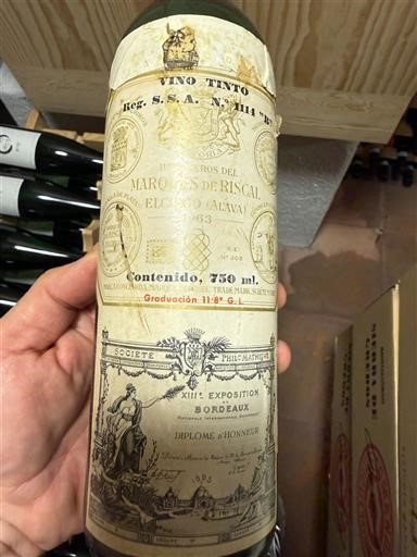 La Rioja Rioja Marqués de Riscal 1963