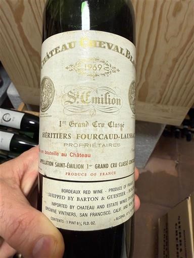 Bordeaux Saint-Émilion Grand Cru Château Cheval Blanc 1969