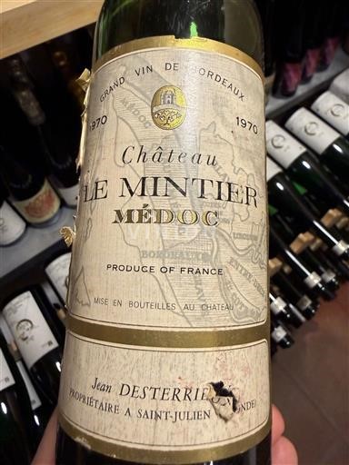 Bordeaux Médoc Château Le Mintier 1970