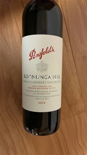 Australia de Sud Nespecificat Penfolds Koonunga Hill 2024