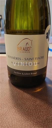 Dolina Loare Nespecificirano Braud Vigneron Monnières-Saint Fiacre 2022