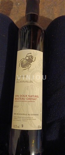 Lugina e Ronës Rasteau Domaine Escaravailles Rasteau Grenat 2022