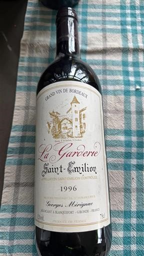 Bordeaux Saint-Émilion La Garderie 1996