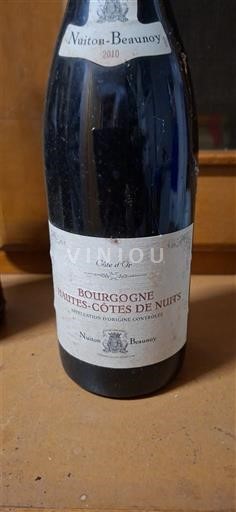 Bourgogne Không được chỉ định Nuiton-Beaunoy 2010