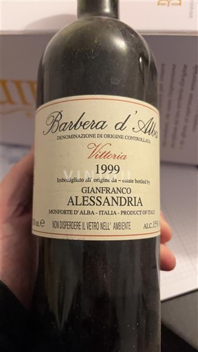 Piemonte Barbera d'Alba Gianfranco Alessandria Vittoria 1999