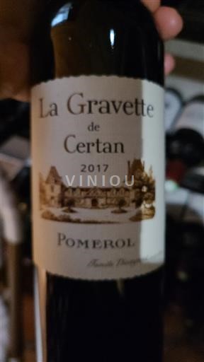 Bordeaux Pomerol La Gravette de Certan 2017