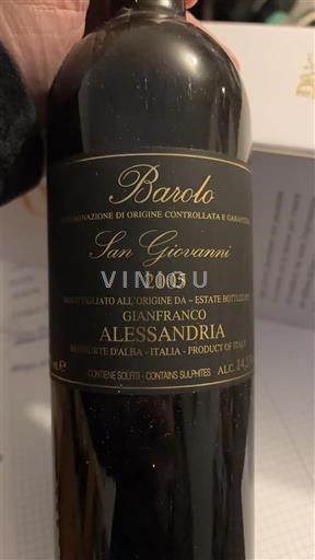 Piemonte Barolo Gianfranco Alessandria San Giovanni 2005