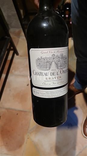 Bordeaux Graves Château L'Ombrée 2014