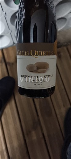 Provence, pjesa e poshtme e luginës së Rhônës, Korsikë Vaucluse Vallis Quietus Grenache-Syrah 2016