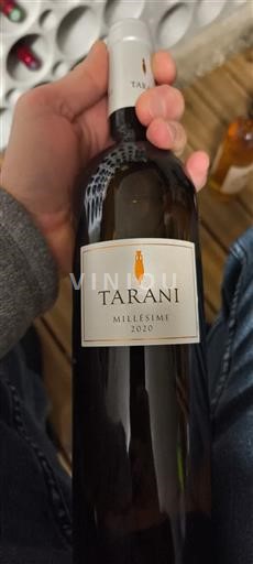 Jugperëndim Comté Tolosan Tarani Millésime 2020