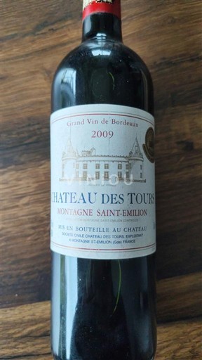 Bordeaux Montagne-Saint-Émilion Château Tours 2009