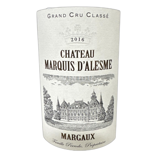 Bordeaux Margaux Château Marquis d'Alesme 2016