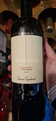 Piedmont Barolo Gianni Gagliardo Lazzarito Vigna Preve 2015