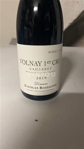 Burgund Volnay Premier Cru Domaine Nicolas Rossignol Cailleret 2019