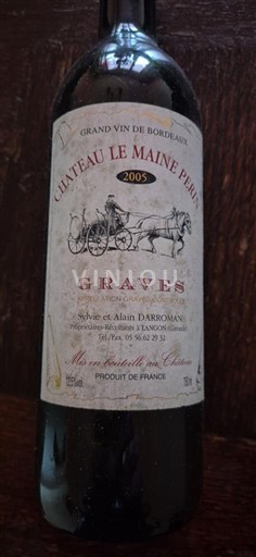 Bordeaux Graves Château Le Maine Peyrat 2005