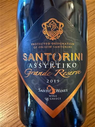 Egeerøyene Santorini Santo Wines Grande Reserve 2019