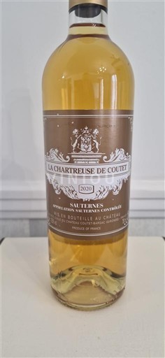 Bordoja Sauternes La Chartreuse de Coutet 2020