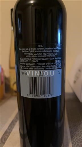 Provence Coteaux Varois en Provence Escarelle 2017