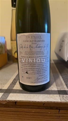 Alsasko Gewürztraminer Henry Fuchs de la Rose Auberge de l'Ill 2000