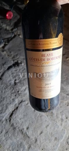 Bordoja Blaye-côtes-de-bordeaux La Cave d'Augustin Florent 2017