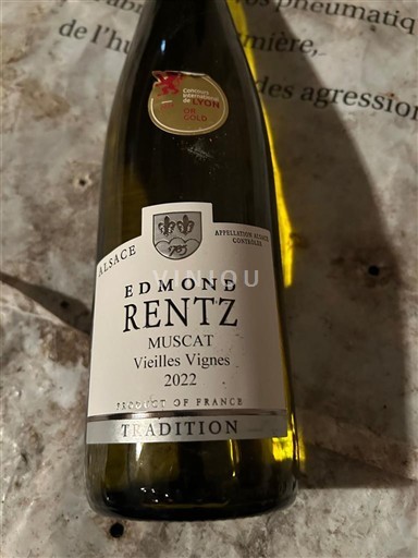 Vinuri Blanc sec Vieilles Vignes Tradition Edmond Rentz 2022 Franța Alsacia Nespecificat AOC