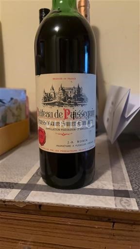 Bordo Писеген-Сент-Емилион Château Puisséguin 1978
