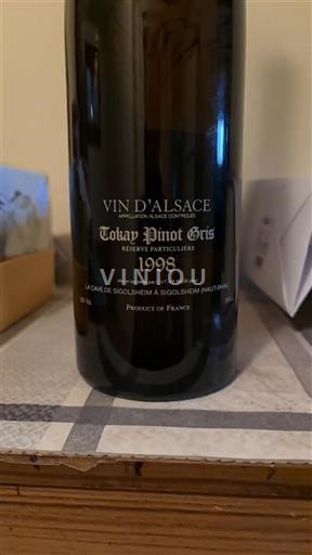 Алзас Аласас La Cave de Sigolsheim & Sigolsheim-Mauserlien Tokay Pinot Gris Réserve Particulière 1998