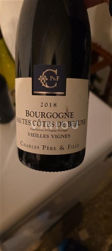 Burgund Ikke spesifisert Charles Père & Fille Vieilles Vignes 2018