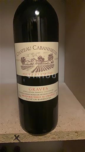 Bordo Гравес Château Cabannieux Réserve du Château 2000