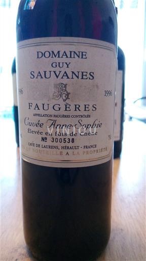 Langvedok Faugères Domaine Guy Sauvanes Anne-Sophie 1996