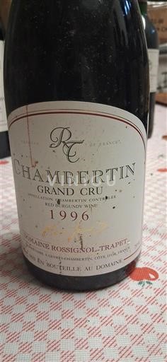 Burgundi Chambertin Grand Cru Domaine Rossignol-Trapet 1996
