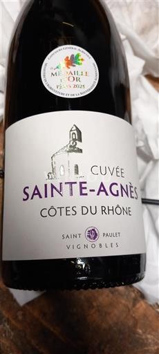 Рона долина Кот дю Рон Saint Paulet Sainte-Agnès Non Millésimé