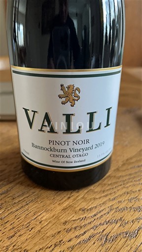 Central Otago Valli Bannockburn Vineyard 2019
