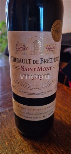 Sørvest Saint-Mont Thibault de Bréthous Vieilles Vignes 2012