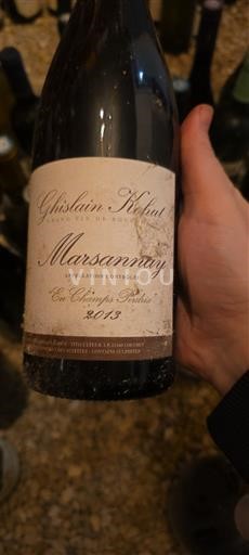 Bourgogne Marsannay Ghislain Kohut En champs perdrix 2013