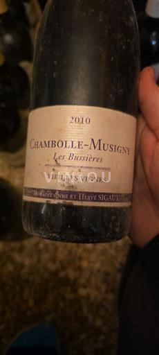 Borgogna Chambolle-Musigny Domaine Robert et Hervé Sigaut Les Bussières Vieilles Vignes 2010