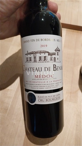 Bordeaux Médoc Château Bensse 2019