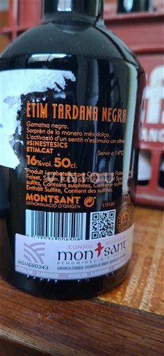 Katalonja Montsant Cooperativa Falset Marçà Etim Tardana Negra Jo Viti