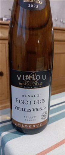 Алзас Пино гри Sélection de Grains Nobles Cave de Ribeauvillé Vieilles Vignes Réserve 2023