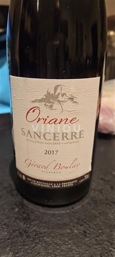 Loiren laakso Sancerre Gérard Boulay Oriane 2017