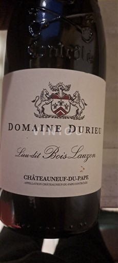 Рона долина Шатонеф-дю-Пап Domaine Durieu Lieu dit Bois Lauzon 2022