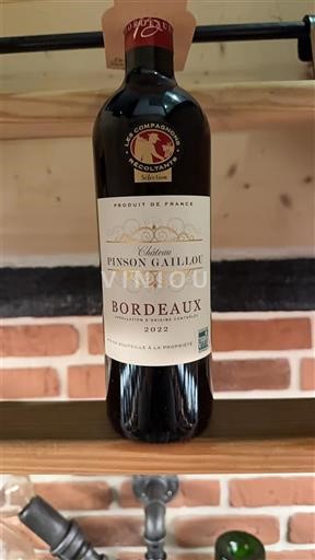 Bordeaux Château Pinson Gaillou 2022