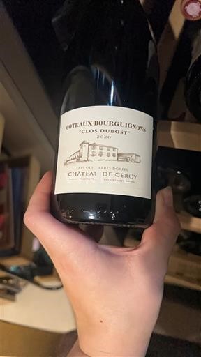 Burgundi Kodra të Burgonisë Château Cercy Clos Dubost 2020
