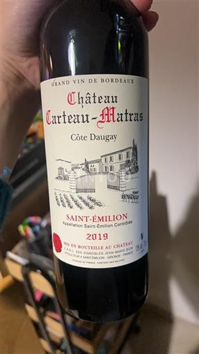 Burdeos Saint-Émilion Château Curteau-Matras Côte Daugay 2019