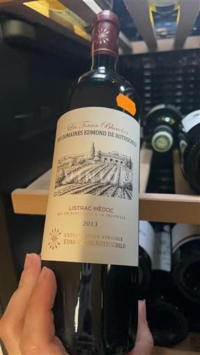 Bordoja Listrac-Médoc Domaine Les Terres Blanches - Domaines Edmond de Rothschild 2013