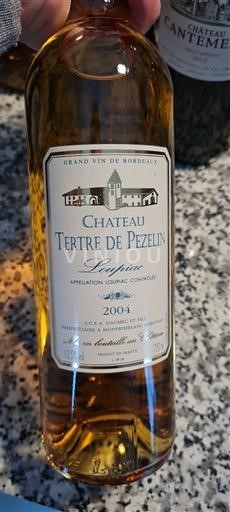 Bordoja Loupiac Château Tertre de Pezelin 2004