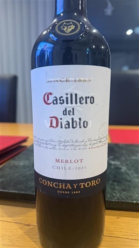 Valea Maipo Maipo Central Concha y Toro Casillero del Diablo Merlot 2021